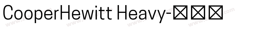 CooperHewitt Heavy字体转换